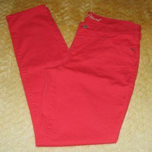 Women's Hot Coral Old Navy Sweetheart Jeans Size 6 EUC